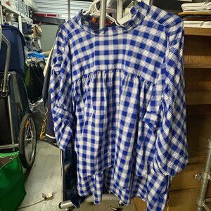 Rachel Comey Blue and White Checkered Dress, Size 3